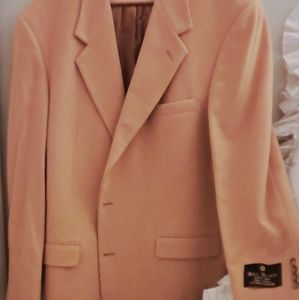 Vtg blk lable Bill Blass 100%Camel hair blazer nwt
